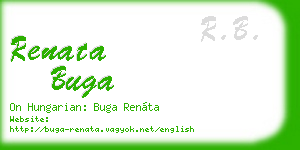 renata buga business card